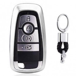 Funda llave de silicona con llavero para Ford Mondeo, Explorer, Edge