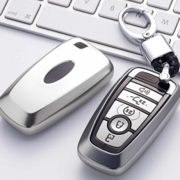 Funda llave de silicona con llavero para Ford Mondeo, Explorer, Edge
