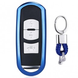 Funda llave de Silicona con Llavero para coche Mazda 3, CX-8, CX-5, CX-4
