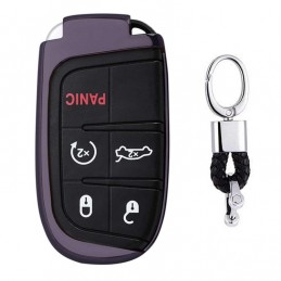 Funda llave de Silicona con Llavero para Jeep Compass, Cherokee, Renegade, Grand Cherokee