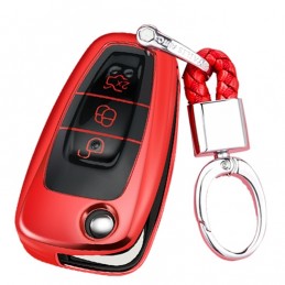 Funda llave de Silicona con Llavero para Ford FOCUS, KUGA