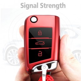 Funda VW para llaves con llavero para Golf,Tiguan,Touran,T-ROC,T-Cross