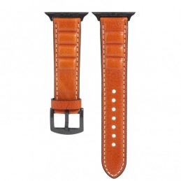 Correa de Piel Genuino para Apple Watch de 44mm y 3, 2, 1 de 42mm