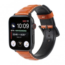 Correa de Piel Genuino para Apple Watch de 44mm y 3, 2, 1 de 42mm