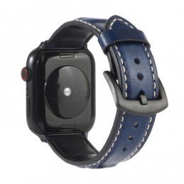 Correa de Piel Genuino para Apple Watch de 44mm y 3, 2, 1 de 42mm