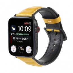 Correa de Piel Genuino para Apple Watch de 44mm y 3, 2, 1 de 42mm