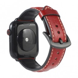 Correa de Piel Genuino para Apple Watch de 44mm y 3, 2, 1 de 42mm