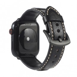 Correa de Piel Genuino para Apple Watch de 44mm y 3, 2, 1 de 42mm