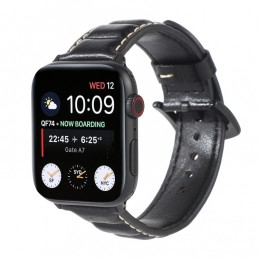 Correa de Piel Genuino para Apple Watch de 44mm y 3, 2, 1 de 42mm