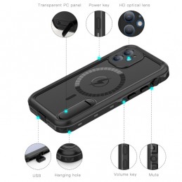 Funda Magsafe Sumergible 3 Metros Impermeable IP68 y Soporte para iPhone 12