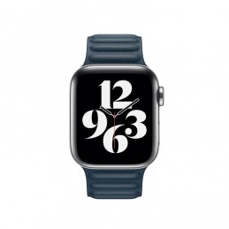Correa de eslabones de piel compatible con Apple Watch de 40mm y 38mm