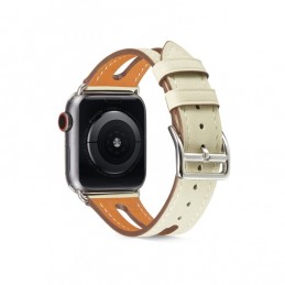Correa de piel para apple watch mujer compatible 6,SE,5,4 40mm y 3,2,1 38mm