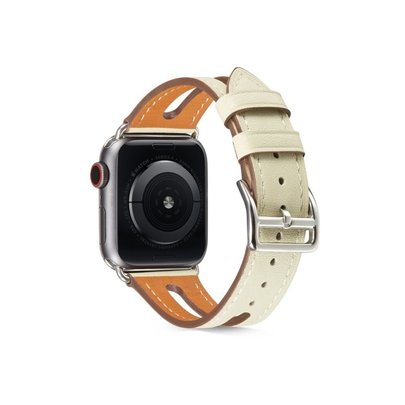 Correa de piel para apple watch mujer compatible 6,SE,5,4 40mm y 3,2,1 38mm