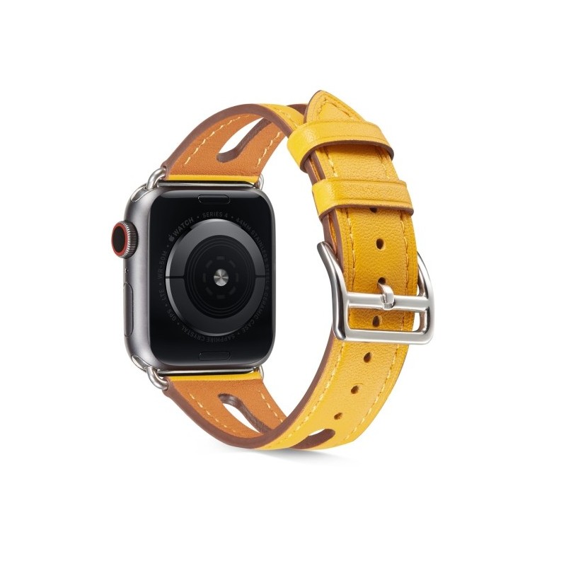 Correa de piel para apple watch mujer compatible 6,SE,5,4 40mm y 3,2,1 38mm