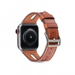 Correa de piel para apple watch mujer compatible 6,SE,5,4 40mm y 3,2,1 38mm