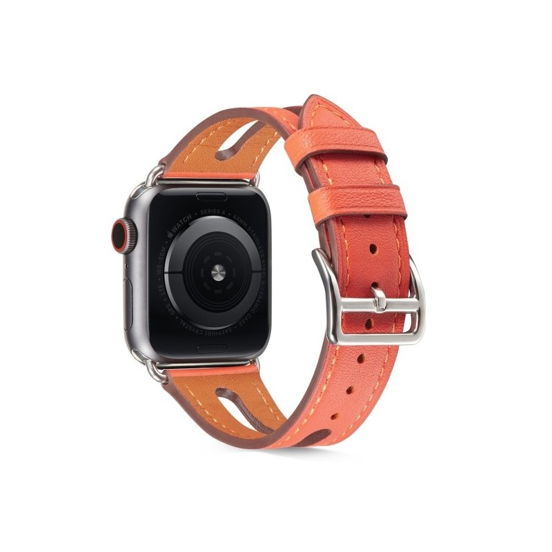 Correa de piel para apple watch mujer compatible 6,SE,5,4 40mm y 3,2,1 38mm