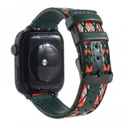 Correa de cuero compatible con Apple Watch Series 6,SE,5,4 40 mm y 3,2,1 38 mm