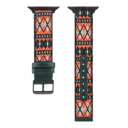 Correa de cuero compatible con Apple Watch Series 6,SE,5,4 40 mm y 3,2,1 38 mm