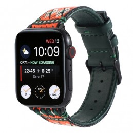 Correa de cuero compatible con Apple Watch Series 6,SE,5,4 40 mm y 3,2,1 38 mm