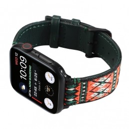 Correa de cuero compatible con Apple Watch Series 6,SE,5,4 40 mm y 3,2,1 38 mm