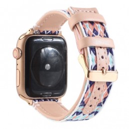 Correa de cuero compatible con Apple Watch Series 6,SE,5,4 40 mm y 3,2,1 38 mm