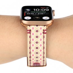 Correa de cuero compatible con Apple Watch Series 6,SE,5,4 40 mm y 3,2,1 38 mm