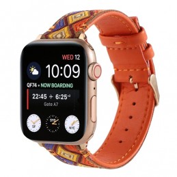 Correa de cuero compatible con Apple Watch Series 6,SE,5,4 40 mm y 3,2,1 38 mm
