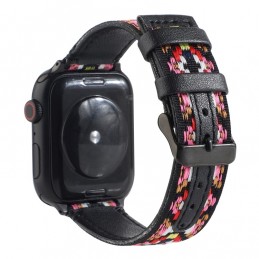 Correa de cuero compatible con Apple Watch Series 6,SE,5,4 44 mm y 3,2,1 42 mm