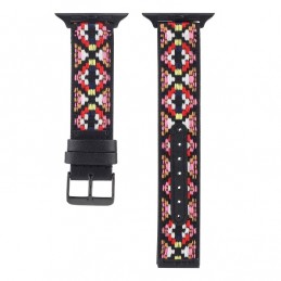 Correa de cuero compatible con Apple Watch Series 6,SE,5,4 44 mm y 3,2,1 42 mm