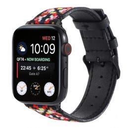 Correa de cuero compatible con Apple Watch Series 6,SE,5,4 44 mm y 3,2,1 42 mm