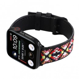 Correa de cuero compatible con Apple Watch Series 6,SE,5,4 44 mm y 3,2,1 42 mm