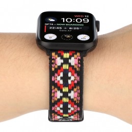 Correa de cuero compatible con Apple Watch Series 6,SE,5,4 44 mm y 3,2,1 42 mm