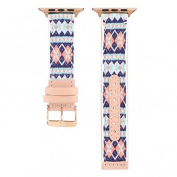 Correa de cuero compatible con Apple Watch Series 6,SE,5,4 44 mm y 3,2,1 42 mm