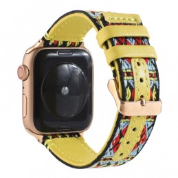 Correa de cuero compatible con Apple Watch Series 6,SE,5,4 44 mm y 3,2,1 42 mm