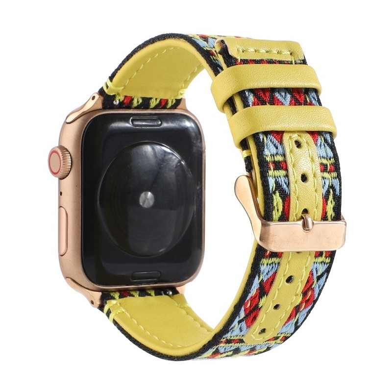 Correa de cuero compatible con Apple Watch Series 6,SE,5,4 44 mm y 3,2,1 42 mm