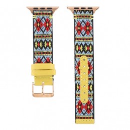 Correa de cuero compatible con Apple Watch Series 6,SE,5,4 44 mm y 3,2,1 42 mm