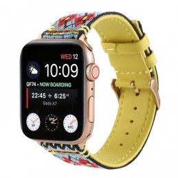 Correa de cuero compatible con Apple Watch Series 6,SE,5,4 44 mm y 3,2,1 42 mm
