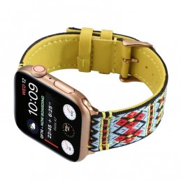 Correa de cuero compatible con Apple Watch Series 6,SE,5,4 44 mm y 3,2,1 42 mm