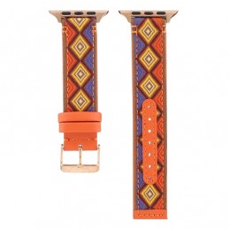 Correa de cuero compatible con Apple Watch Series 6,SE,5,4 44 mm y 3,2,1 42 mm