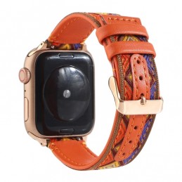 Correa de cuero compatible con Apple Watch Series 6,SE,5,4 44 mm y 3,2,1 42 mm