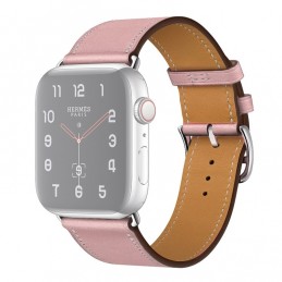 Correa de cuero de repuesto para Apple Watch 6, SE, 5, 4 44 mm 3, 2, 1 42 mm color rosa