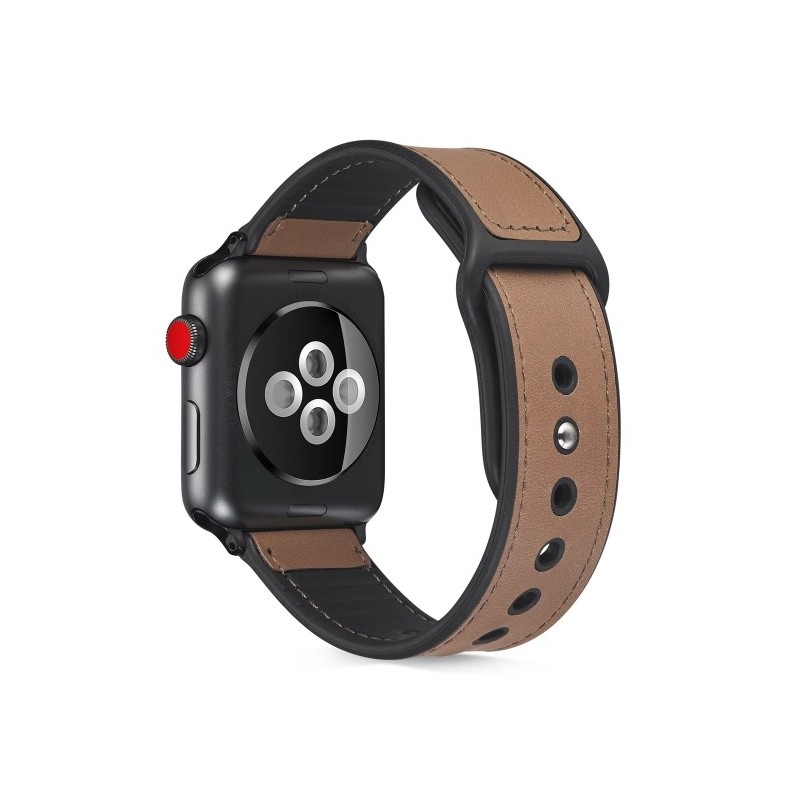 correa de cuero compatible con Apple Watch 6,SE,5,4 40mm Y 3,2,1 38mm