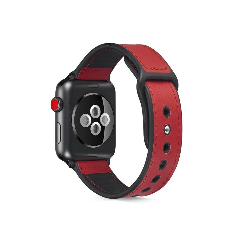correa de cuero compatible con Apple Watch 6,SE,5,4 40mm Y 3,2,1 38mm