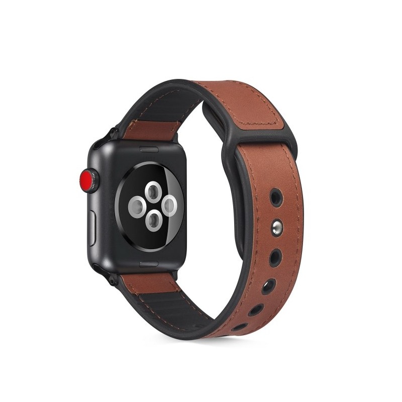 correa de cuero compatible con Apple Watch 6,SE,5,4 40mm Y 3,2,1 38mm