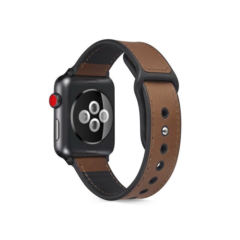 correa de cuero compatible con Apple Watch 6,SE,5,4 40mm Y 3,2,1 38mm