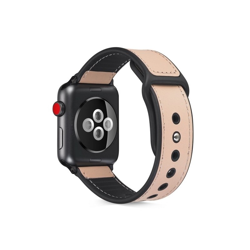 correa de cuero compatible con Apple Watch 6,SE,5,4 40mm Y 3,2,1 38mm