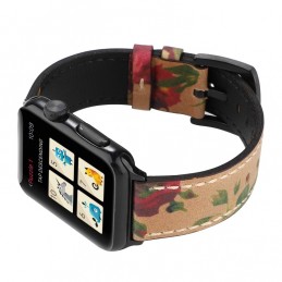 Correa de cuero de vaca Retro para Apple Watch 6,SE,5,4 40mm y 3,2,1 38mm