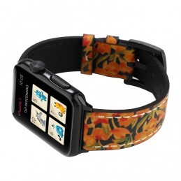 Correa de cuero de vaca Retro para Apple Watch 6,SE,5,4 40mm y 3,2,1 38mm