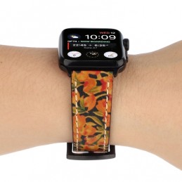 Correa de cuero de vaca Retro para Apple Watch 6,SE,5,4 40mm y 3,2,1 38mm