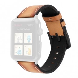 Correa de cuero de vaca Retro para Apple Watch 6,SE,5,4 40mm y 3,2,1 38mm